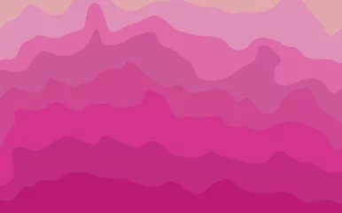 Deurstickers pattern with pink clouds © Kanyanut