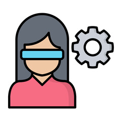 Futuristic Person Icon