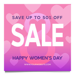 Happy Women's Day post template