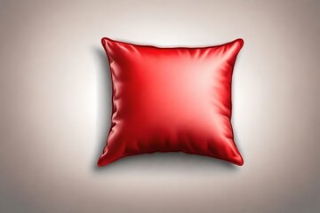 soft pillow isolated on a clear white transparent background