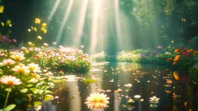 Enchanted Oasis: A Botanical Haven. Generative ai