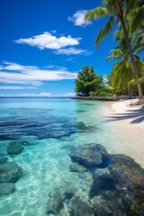 Amazing beach of Bora Bora, French Polynesia