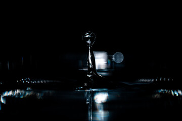 Wasser Tropfen Ästhetisch Schwarz