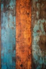 Blue and Brown Wooden Background