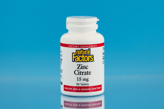 Zinc Citrate  pills editorial. Zinc Citrate dietary supplement