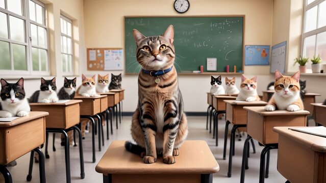 At cat school