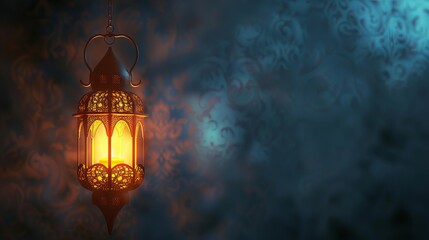 Arabic lantern of ramadan celebration background - obrazy, fototapety, plakaty