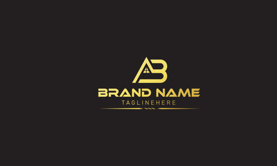AB BA real estate Letter logo, real estate house, AB house logo, real estate sign