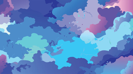 wavy blue abstract background for backdrop