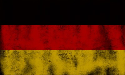 Flag of Germany with grunge texture.