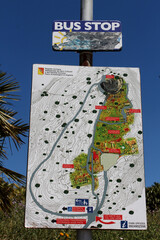 Sicile, plan du site archéologique de Ségeste