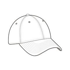 39Thirty Fitted Cap Precision Vector Design Illustration