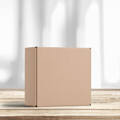 3D illustration. Mailing and delivery box isolated.
