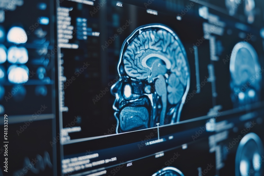 Poster ai brain chip mental toughness. artificial intelligence edge computing mind implantable microchips a