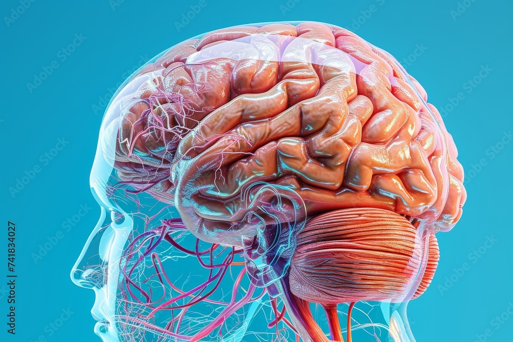 Aufkleber ai brain chip neurotechnology enhancement. artificial intelligence ehr human power supplies mind cir