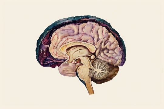 AI Brain Chip mental agility. Artificial Intelligence short term memory human simulators mind circuit board. Neuronal network brainwave decoder smart computer processor die shrinking