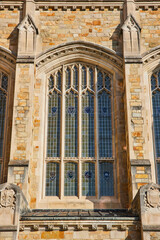 Obraz premium Gothic Window Detail at University of Michigan Law Quadrangle