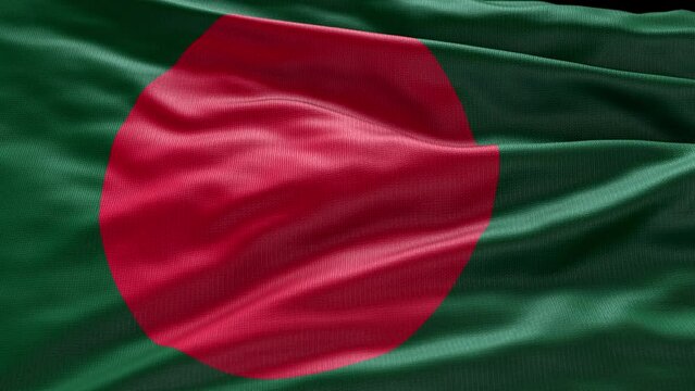 Bangladesh flag  waving