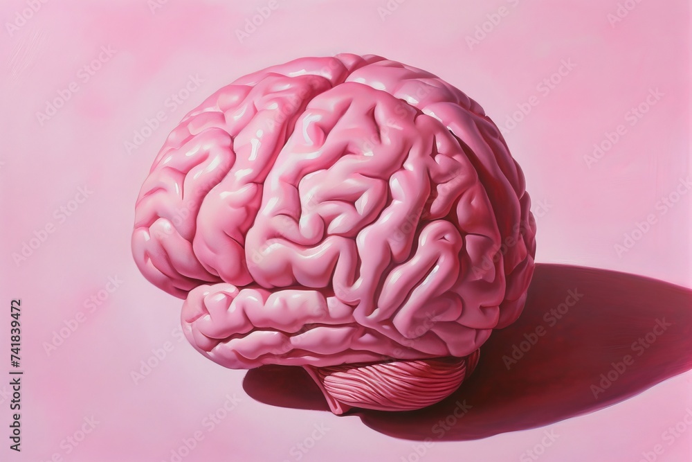 Aufkleber ai brain chip brainpower building exercises. artificial intelligence semiconductor innovation mind d