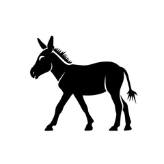 Donkey Walking Logo Design