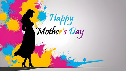 Obraz na płótnie Canvas Happy Mother's Day Background Illustration
