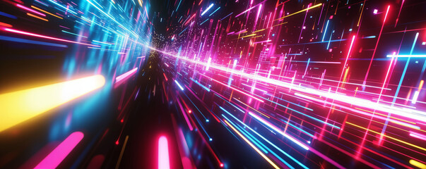 Dynamic Light and Dark Patterns in Futuristic Cinema4D Style
