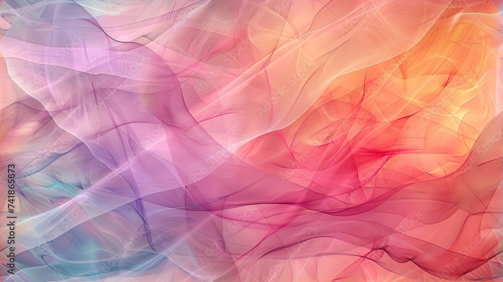 Poster an abstract background, highlighting intricate patterns and vibrant colors that draw the viewer's at