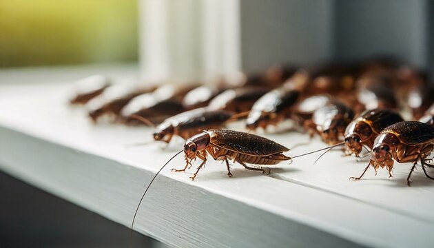 a lot of cockroaches 