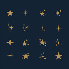 Icon set bundle logo template creative concept unique style Premium Vector