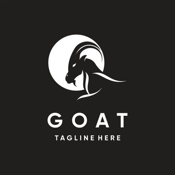 Goat logo template creative concept unique style Premium Vector Part 1