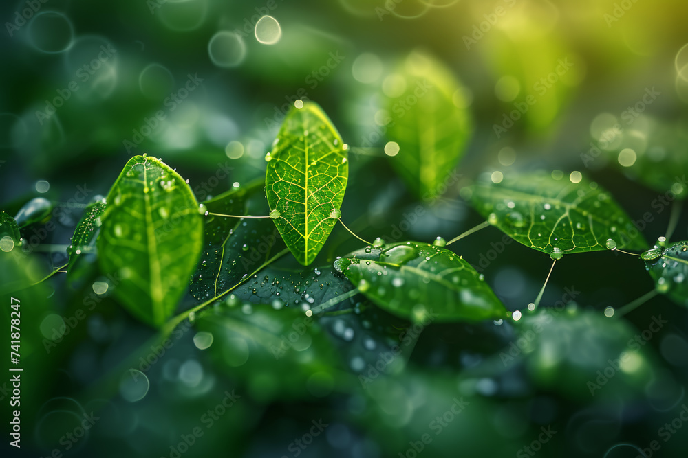 Poster green nanotechnology applications developing environmentally friendly materials and processes. conce