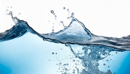 water wave splash on transparent background isolated png generated with