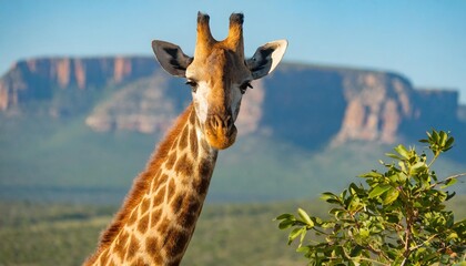 giraffe south africa - obrazy, fototapety, plakaty