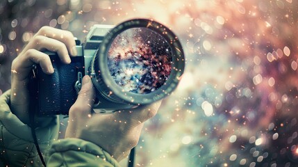 Person Taking a Picture With a Camera