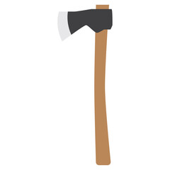 Colored gardening axe icon Vector