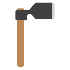 Colored gardening axe icon Vector