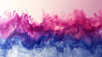 Abstract watercolor washes, vibrant colors on white background, artistic expression