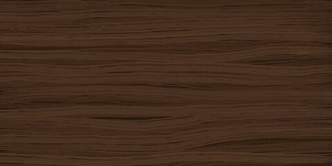 Uniform dark walnut wooden texture with horizontal veins. Vector wood background. Lining boards wall. Dried planks. Wood swatch