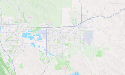 Fototapeta na wymiar Livermore California Map, Detailed Map of Livermore California