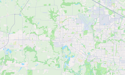 Naklejka premium Hillsboro Oregon Map, Detailed Map of Hillsboro Oregon