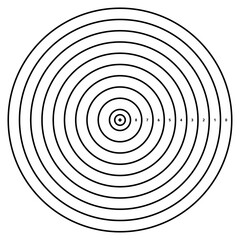 Archery Target. Editable Stroke. Stock Vector 