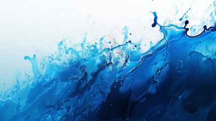 Naklejka na ściany i meble blue splash background, concept: water, copy space, 16:9