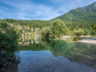 Lake Jasna in Alps, Slovenia - 741913096
