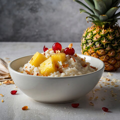 Pineapple Coconut Rice Pudding