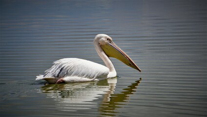 pelican on the water