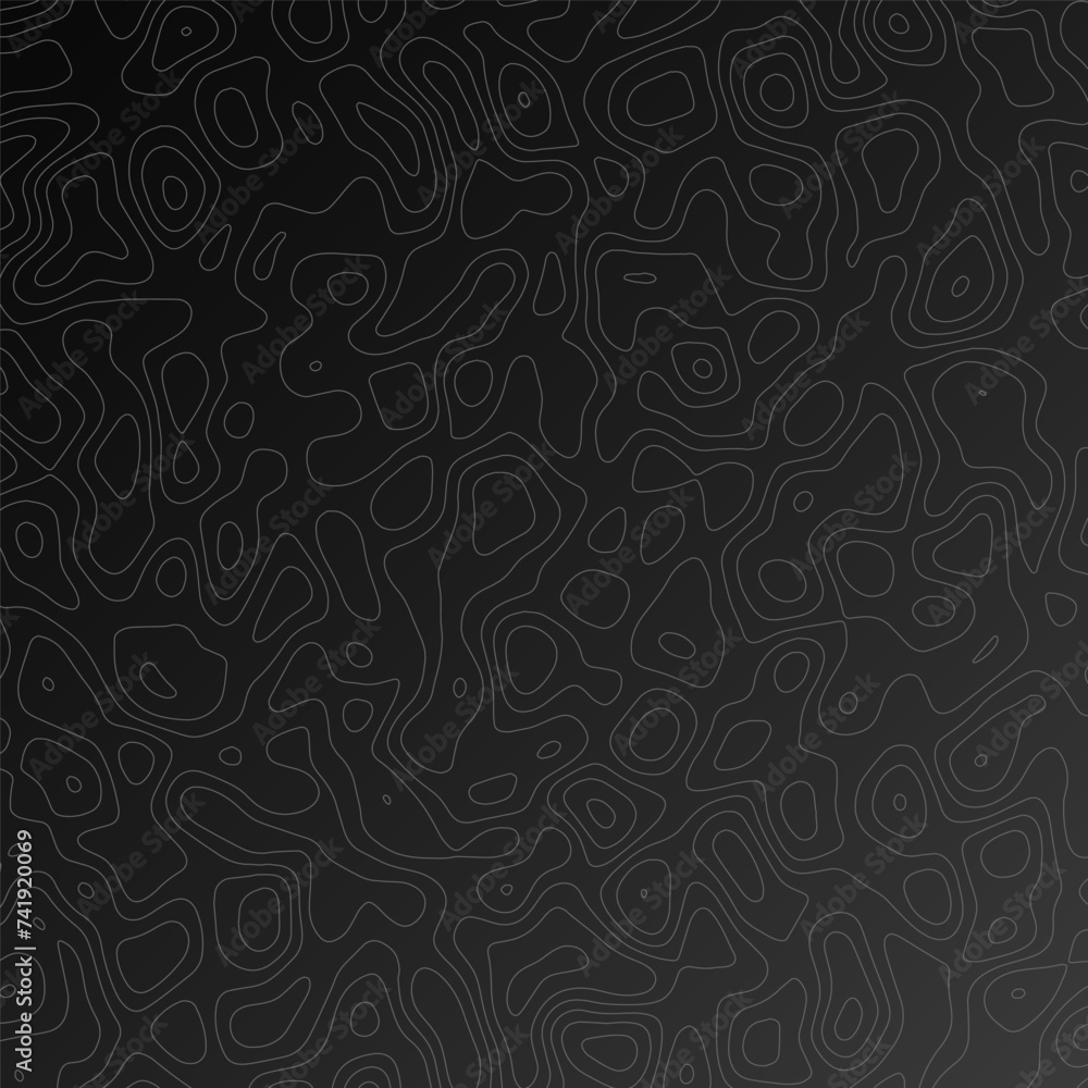 Poster abstract map on the gradient background. geographic lines or topographic landscape. mountain terrain