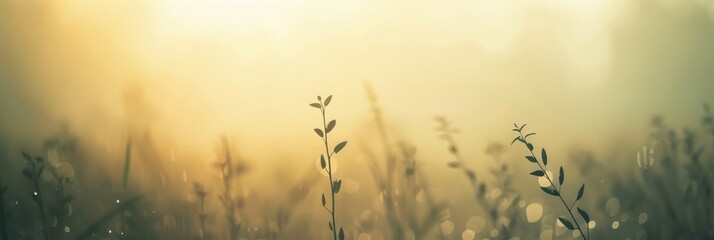 Soft dawn colors  abstract spring background with airy compositions, mist, and dew hints