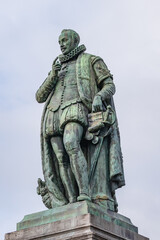 Statue of William I Prince of Orange (1845) on Het Plein. William, I known as William the Silent or William of Orange (Willem van Oranje). The Hague, (Den Haag), The Netherlands.