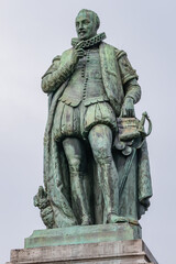 Statue of William I Prince of Orange (1845) on Het Plein. William, I known as William the Silent or...