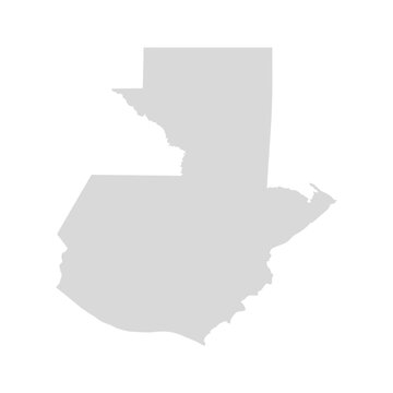Guatemala america central vector map. Guatemala silhouette isolated map